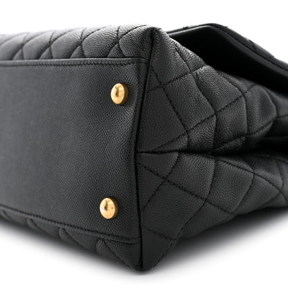 Chanel Caviar Quilted Small Coco Handle Flap Black 10 of 10