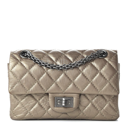 Chanel Metallic Calfskin Quilted 2.55 Reissue 224 Flap Gold 1 of 10