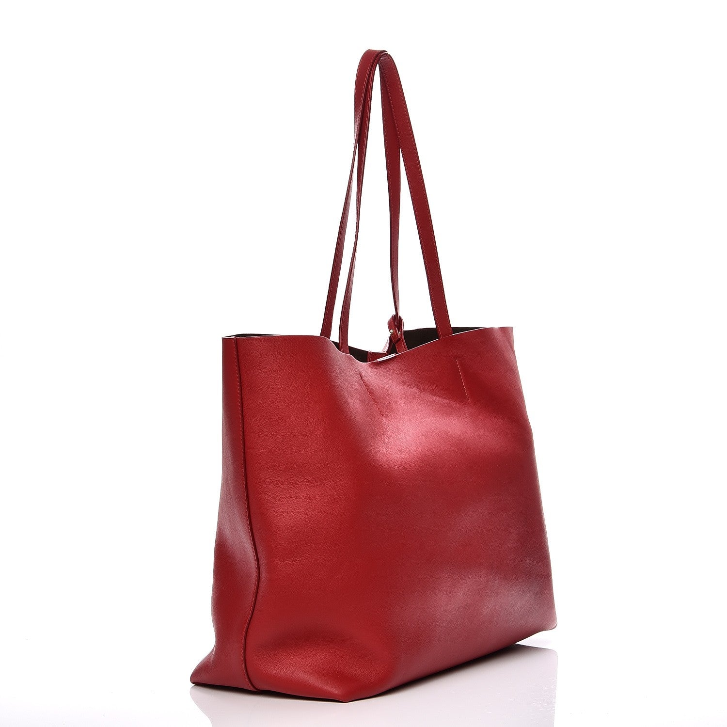 Tom Ford Calfskin Perforated Logo Tote Red 4 of 13