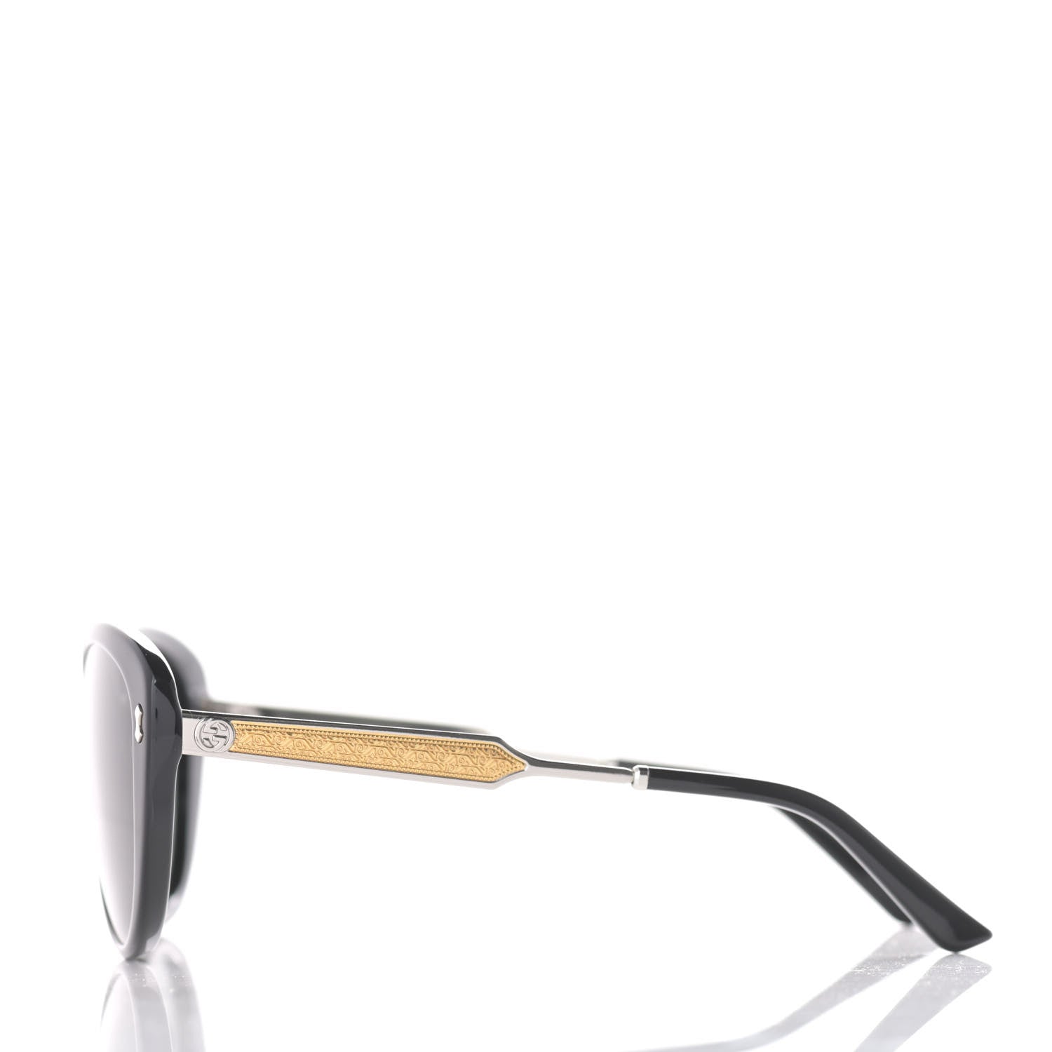 Gucci Acetate Cat Eye Interlocking Sunglasses GG3839 Black 3 of 7