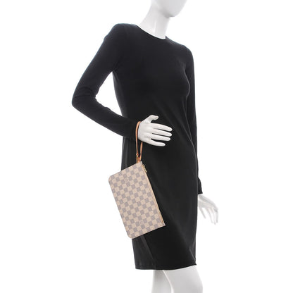 Louis Vuitton Damier Azur Neverfull MM GM Pochette 2 of 8