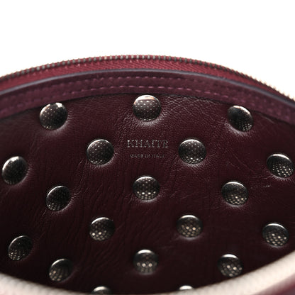 Khaite Suede Studded Lina Crossbody Bag Rouge Noir 5 of 9