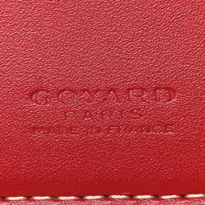 Goyard Goyardine Grenelle Passport Wallet Red 6 of 6