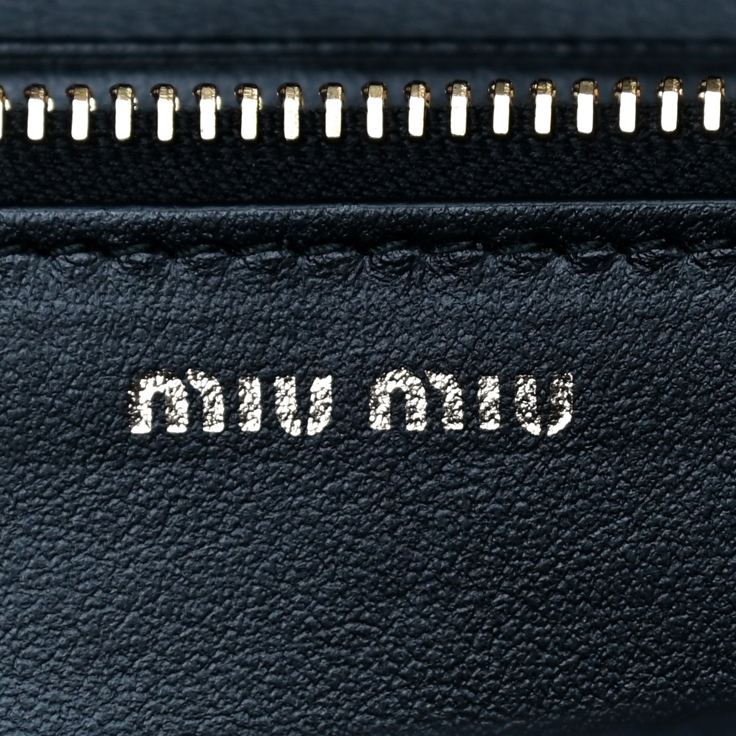 Miu Miu Patent Embossed Crocodile Continental Wallet Black 6 of 10