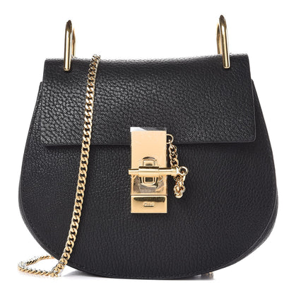 Chloe Grained Lambskin Mini Drew Shoulder Bag Black 1 of 6