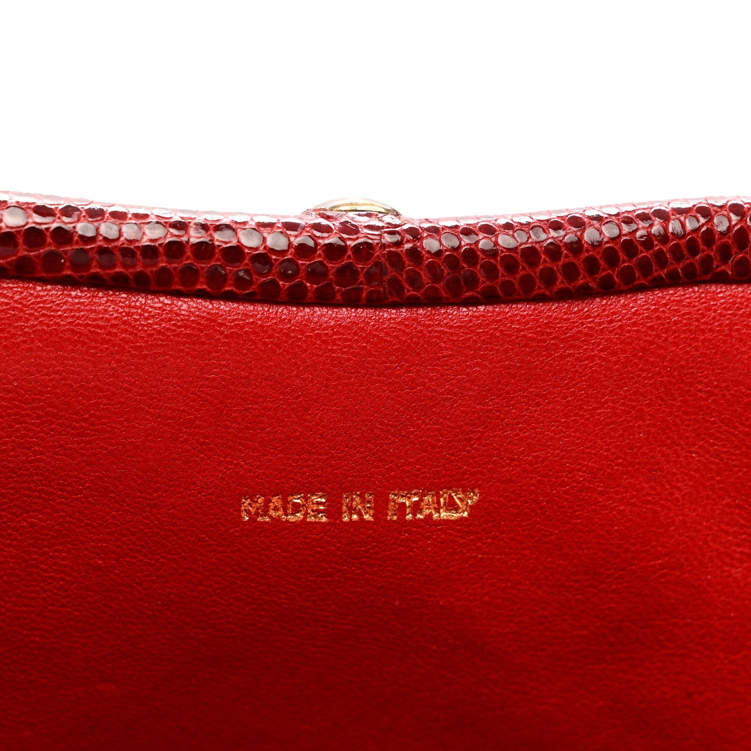Chanel Lizard Timeless Clutch Red 5 of 7