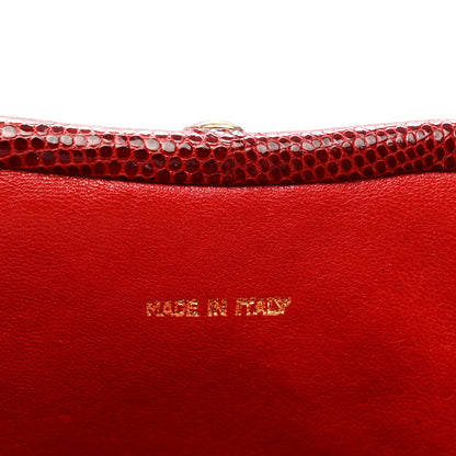 Chanel Lizard Timeless Clutch Red 5 of 7