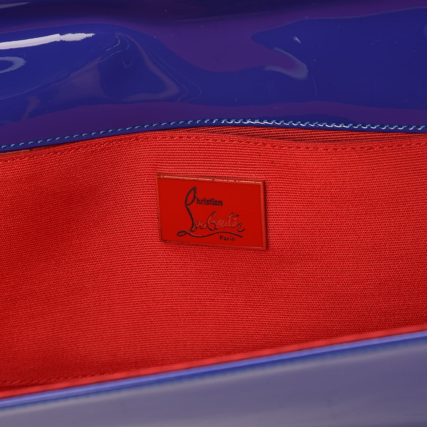 Patent Pigalle Clutch Pervenche