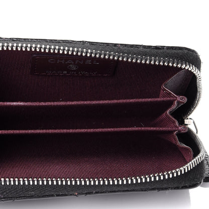 Chanel Caviar Quilted Zip Coin Purse Black 4 of 5