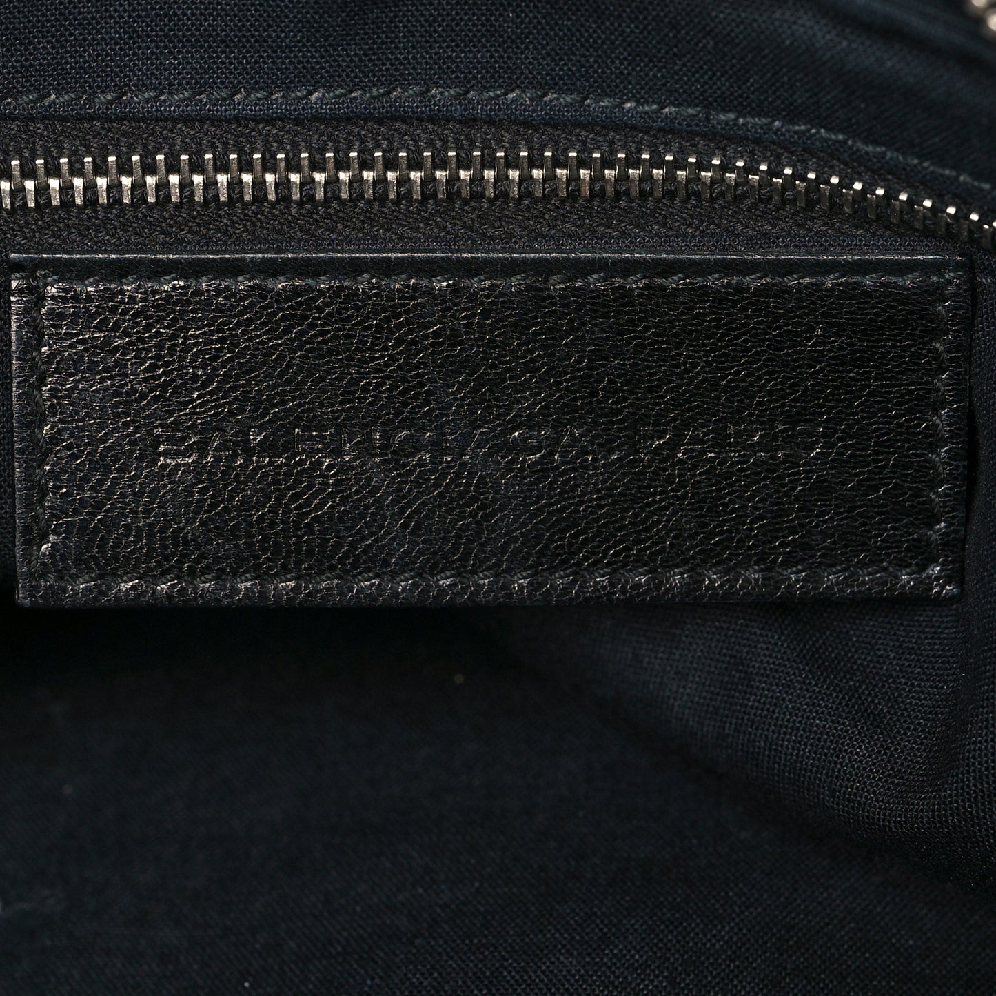 Chevre Giant 21 Silver Hardware Flat Handle Clutch Black