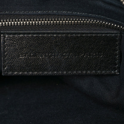 Balenciaga Chevre Giant 21 Silver Hardware Flat Handle Clutch Black 5 of 9
