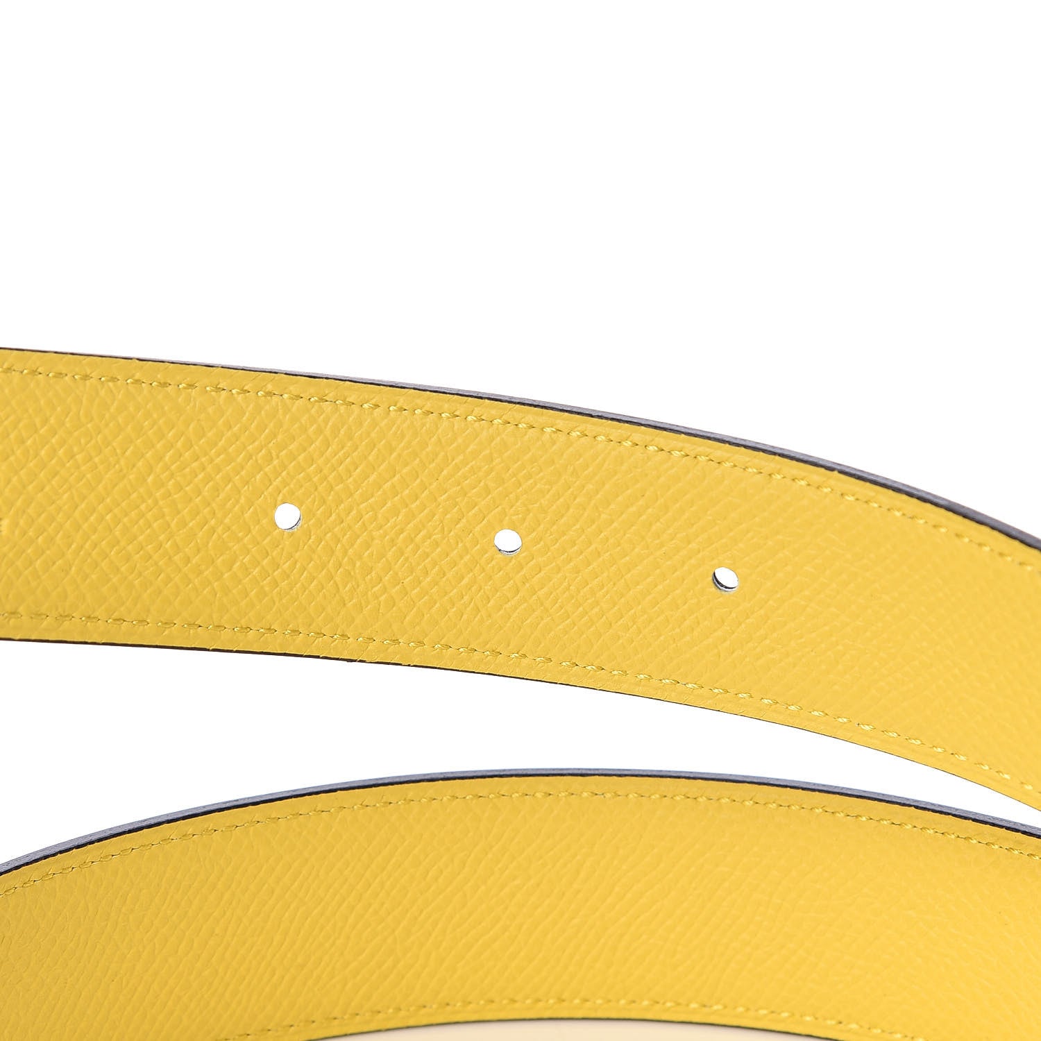 Hermes Epsom 32mm Pegase H Belt 95 Etain Jaune De Naples 5 of 7