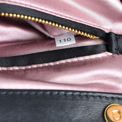 Prada Nappa Pleated Pochette Clutch Black 7 of 7