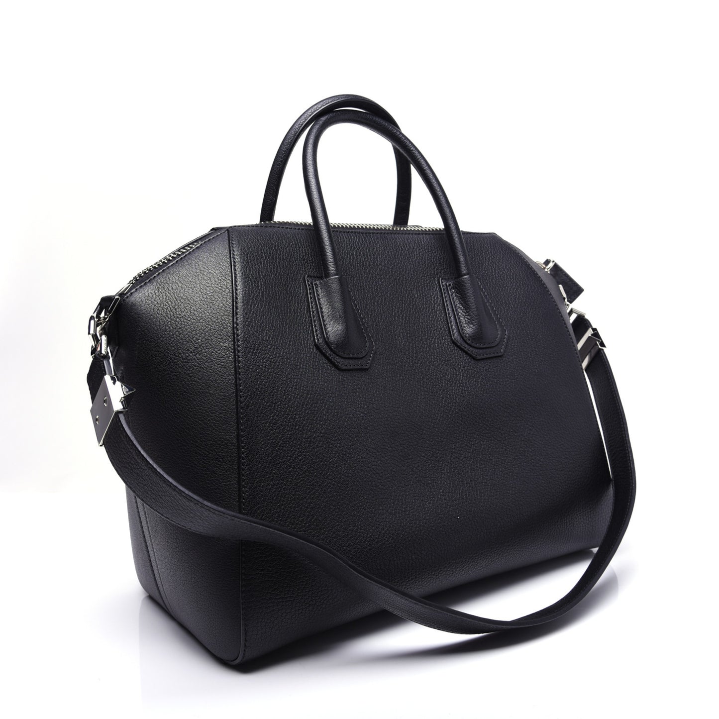 Sugar Goatskin Medium Antigona Black