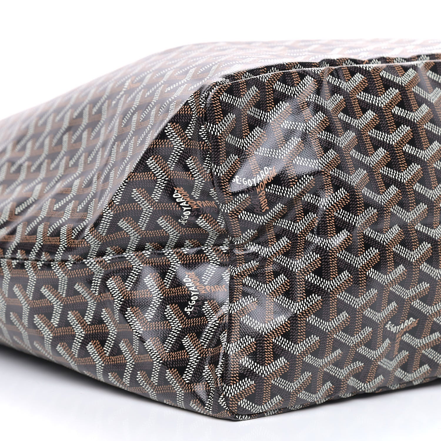 Goyard Goyardine Saint Louis GM Black Gold 8 of 9