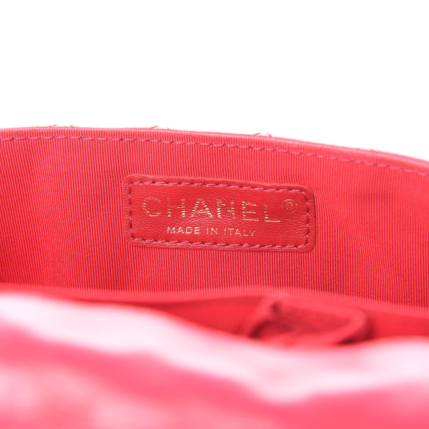 Chanel Lambskin East West Valentine Charms Flap Dark Pink 6 of 15