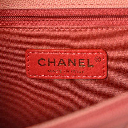 Chanel Caviar Quilted Medium Sunset On The Sea Flap Coral 5 of 8