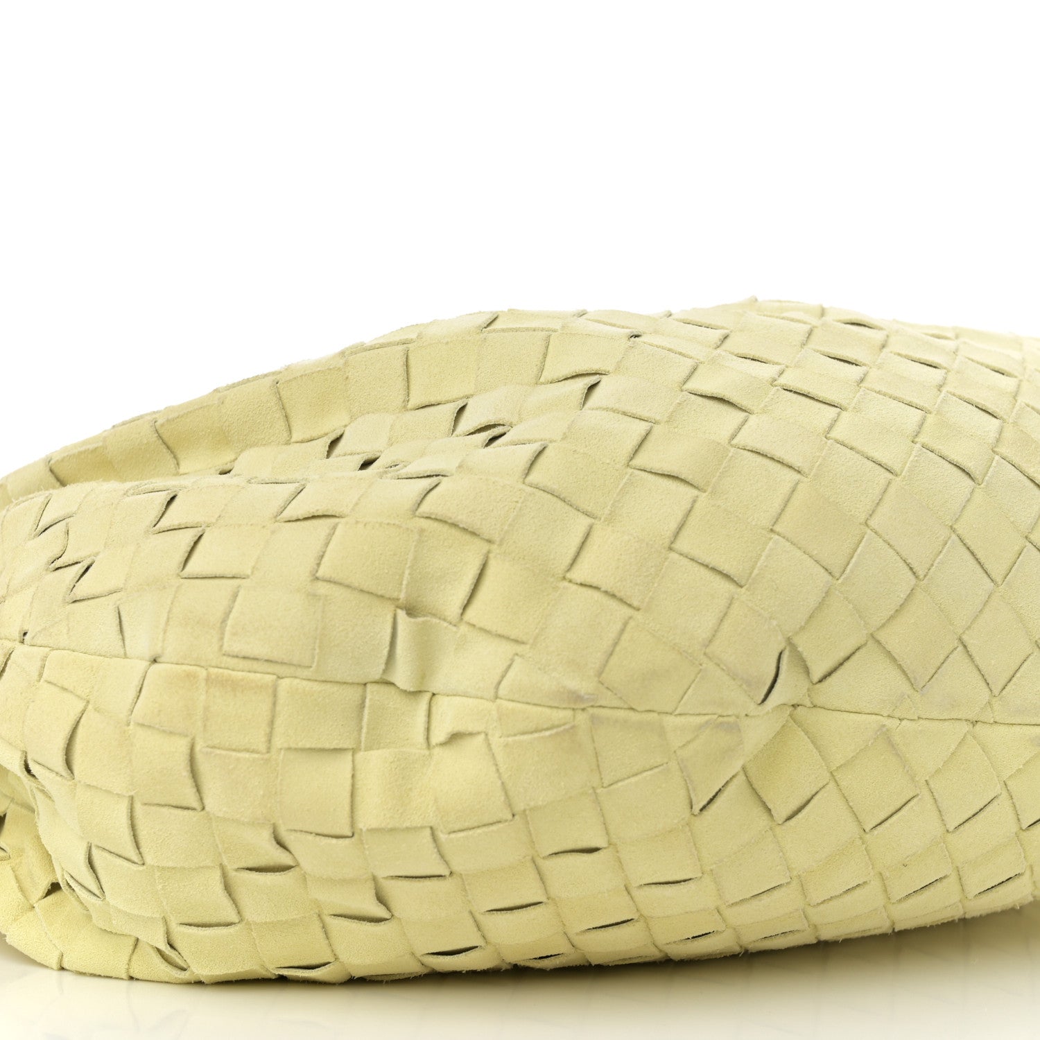 Bottega Veneta Suede Calfskin Intrecciato Teen Jodie Hobo Lemon Wash 10 of 12