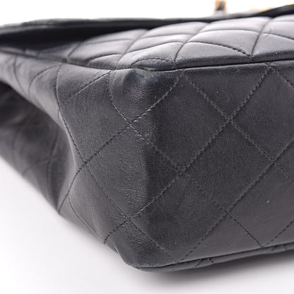 Chanel Lambskin Quilted Jumbo Single Flap Black 21 of 22