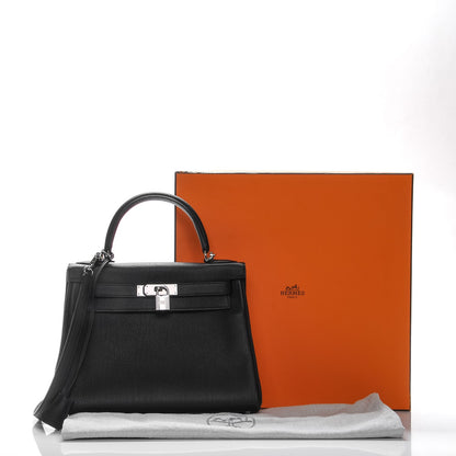 Hermes Togo Kelly Retourne 28 Black 33 of 33
