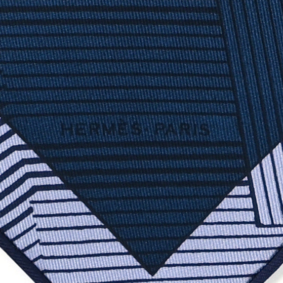 Hermes Silk Jeu Des Omnibus Remix Scarf 45 Marine Vert Ciel 3 of 4