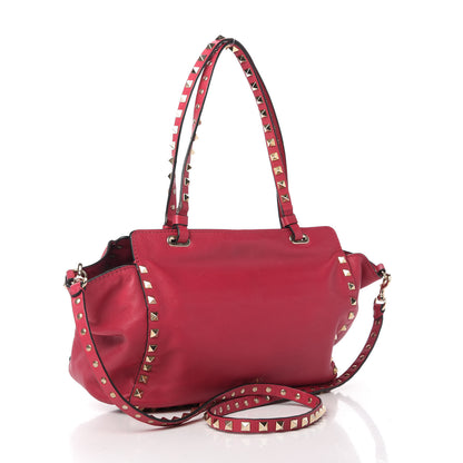 Valentino Garavani Vitello Small Rockstud Tote Fuchsia 5 of 14