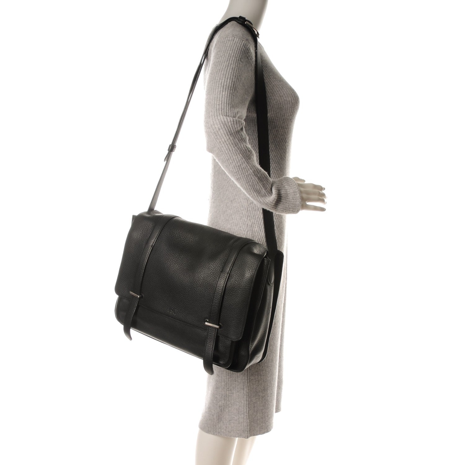 Hermes Taurillon Clemence Steve 37 Black 2 of 8