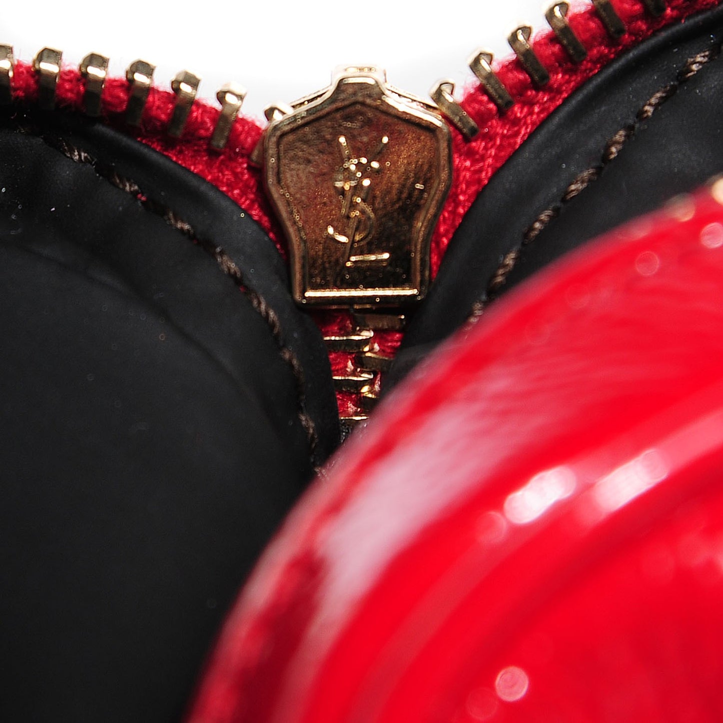 Textured Patent Mini Wristlet Fuchsia