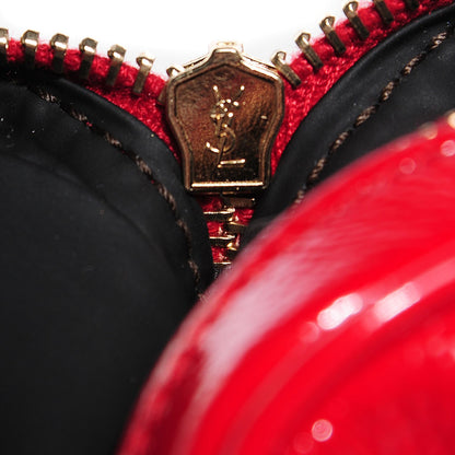 Saint Laurent Textured Patent Mini Wristlet Fuchsia 8 of 8