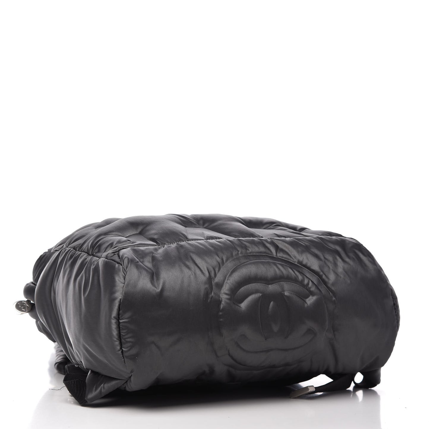 Nylon Embossed Small Doudoune Backpack Black