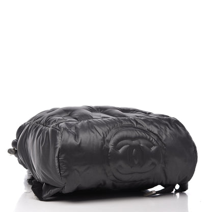 Chanel Nylon Embossed Small Doudoune Backpack Black 4 of 9