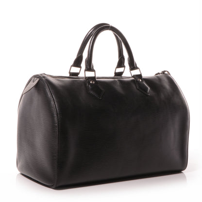 Louis Vuitton Epi Speedy 30 Black 3 of 7