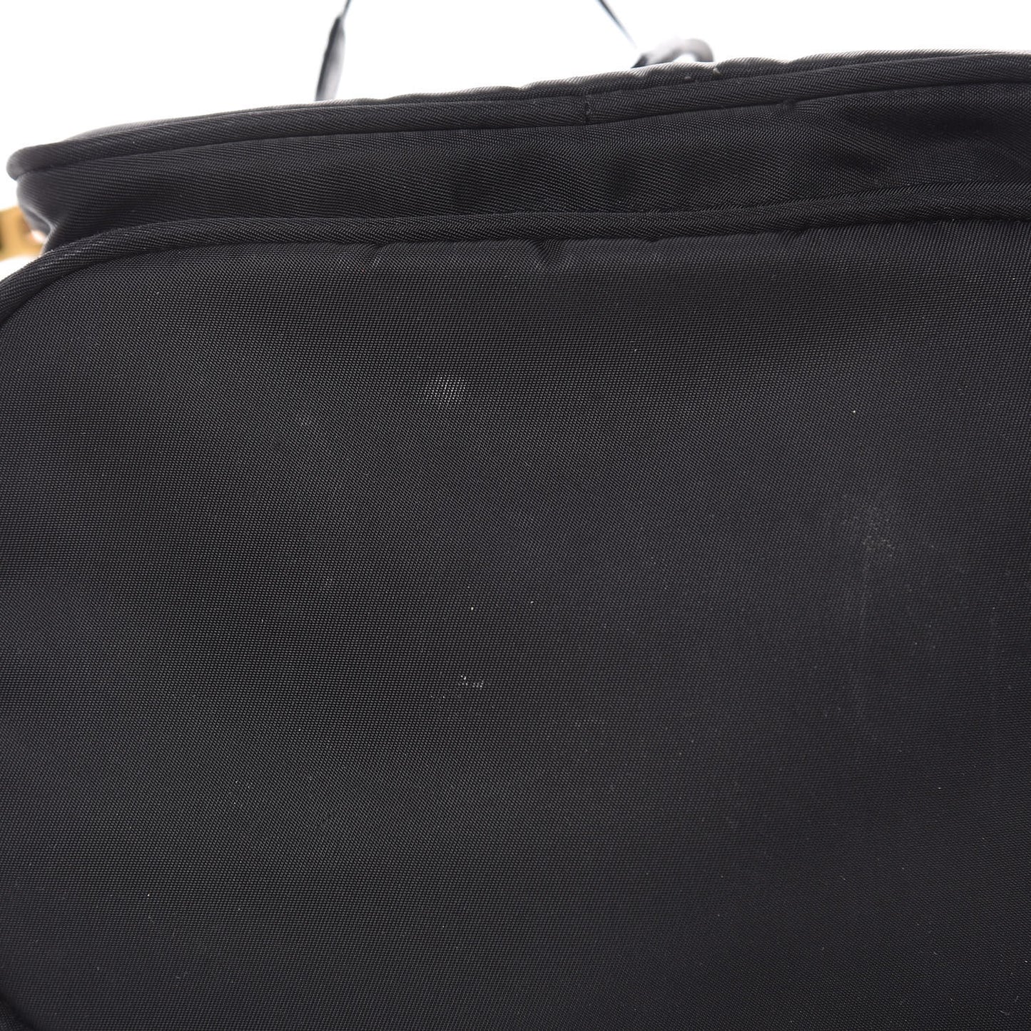Saffiano Tessuto Nylon Mini Bucket Crossbody Bag Black
