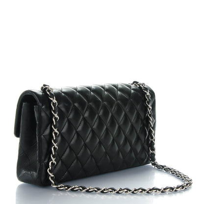 Chanel Lambskin Quilted East West Flap Black 3 of 8