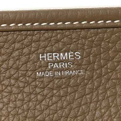 Hermes Taurillon Clemence Evelyne III PM Etoupe 6 of 13