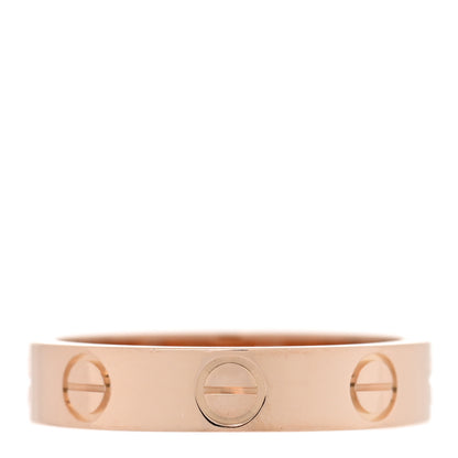 Cartier 18K Pink Gold 3.5mm LOVE Wedding Band Ring 48 4.5 1 of 4