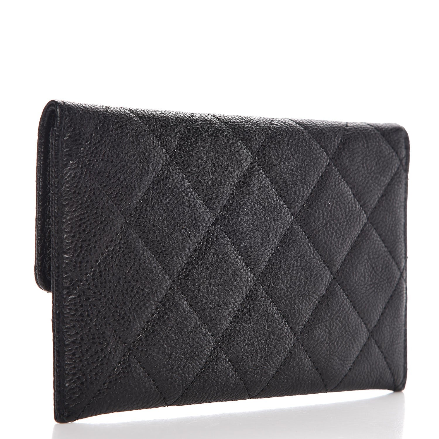 Chanel Caviar Quilted Wallet On Removable Chain Insert Black 3 of 7