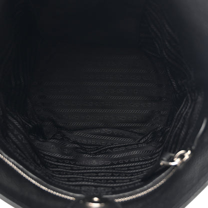 Prada Vitello Daino Bucket Bag Black 5 of 10