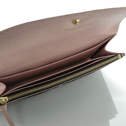 Louis Vuitton Damier Ebene Caissa Wallet Rose Ballerine 6 of 6