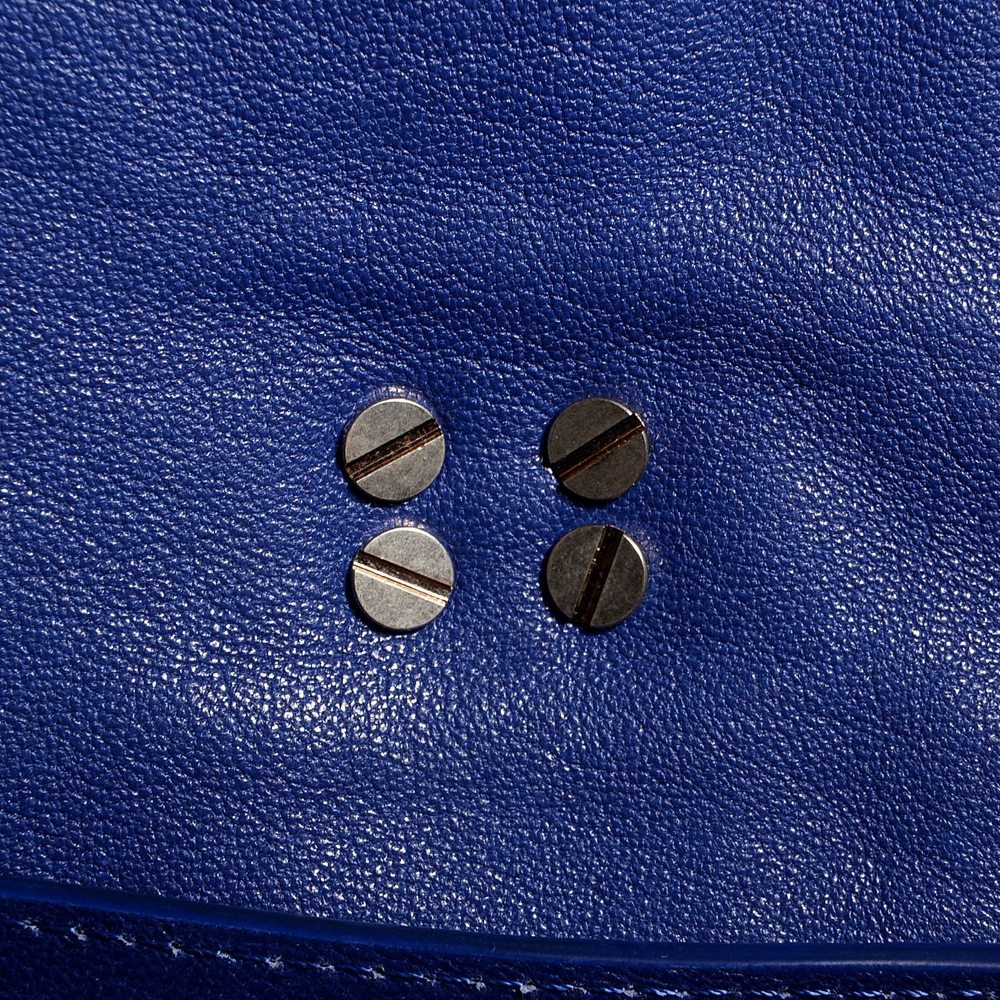 Lambskin PS1 Large Satchel Cobalt