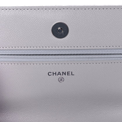 Chanel Caviar Quilted My Everything Wallet On Chain WOC White 6 of 11