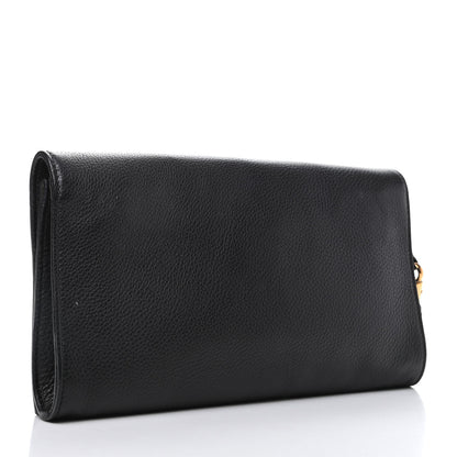 Gucci Pebbled Calfskin Medium Soho Clutch Black 3 of 9