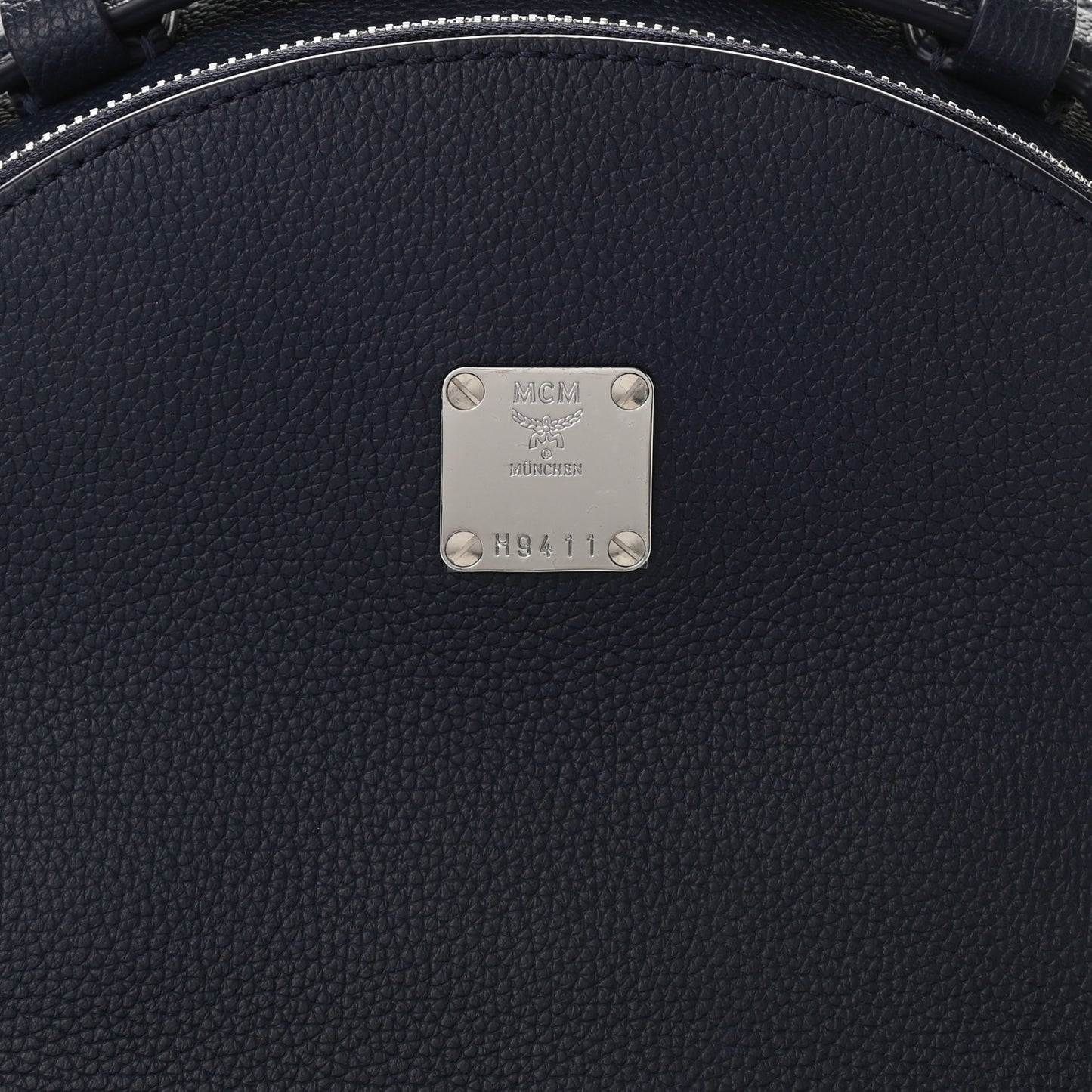 Calfskin Visetos Floral Leopard Klassik Small Stark Backpack Blue Black