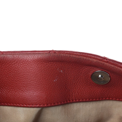 Chanel Caviar Quilted Expandable Zip Shoulder Bag Red 17 of 22