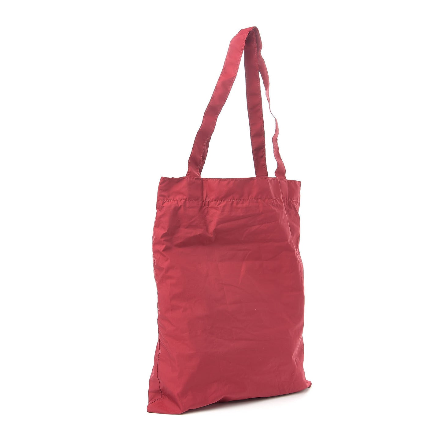 Nylon Logo Shopping Tote Red
