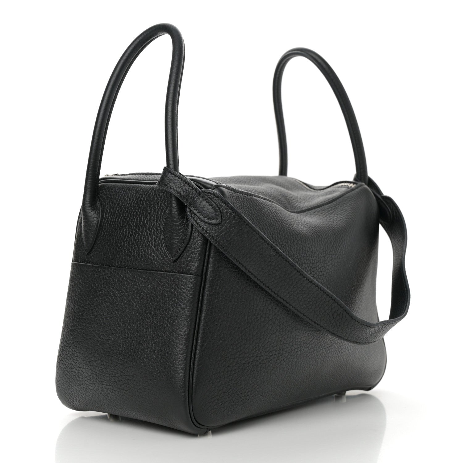 Hermes Taurillon Clemence Lindy 26 Black 3 of 14