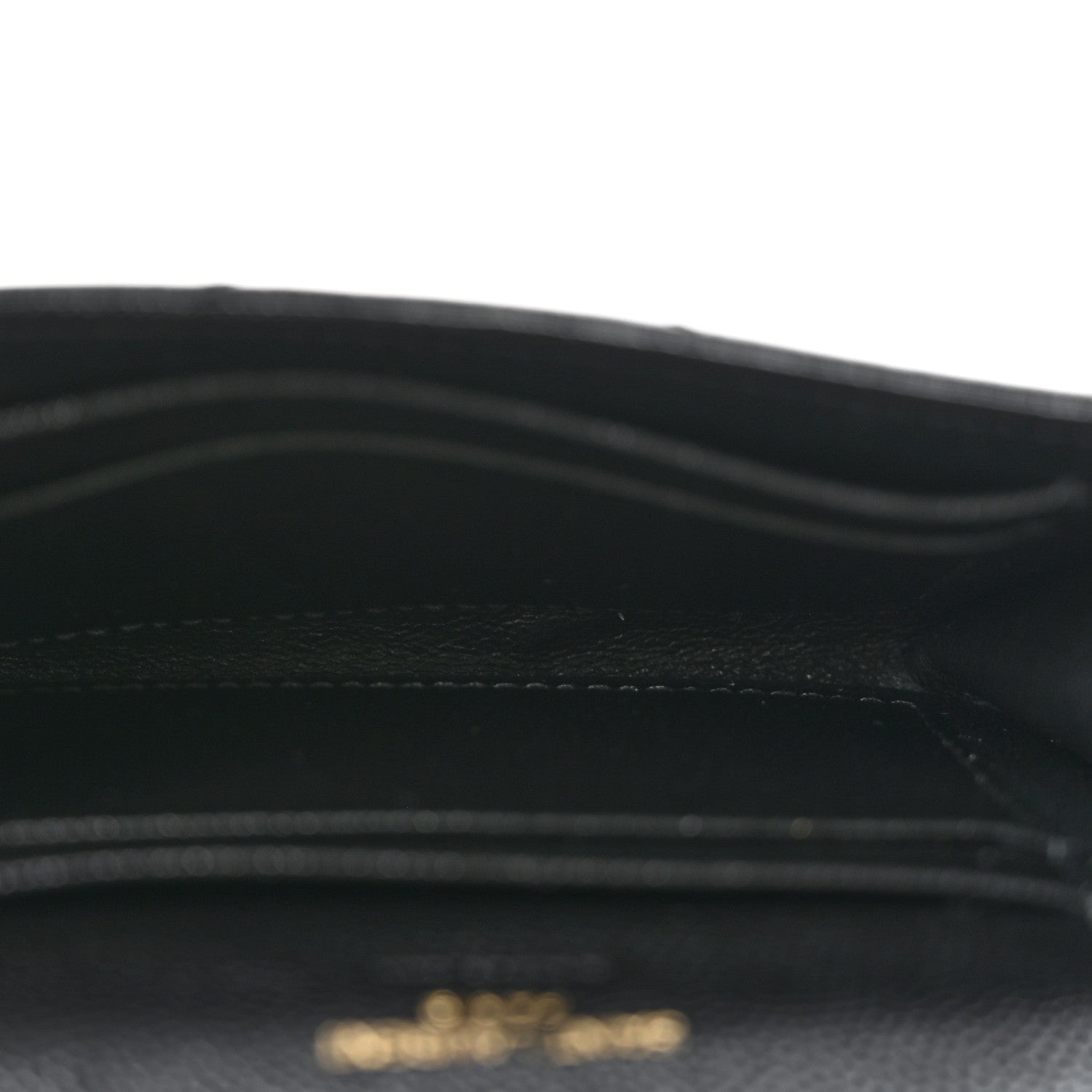 Saint Laurent Grain De Poudre Matelasse Chevron Small Monogram Envelope Wallet Black 5 of 9