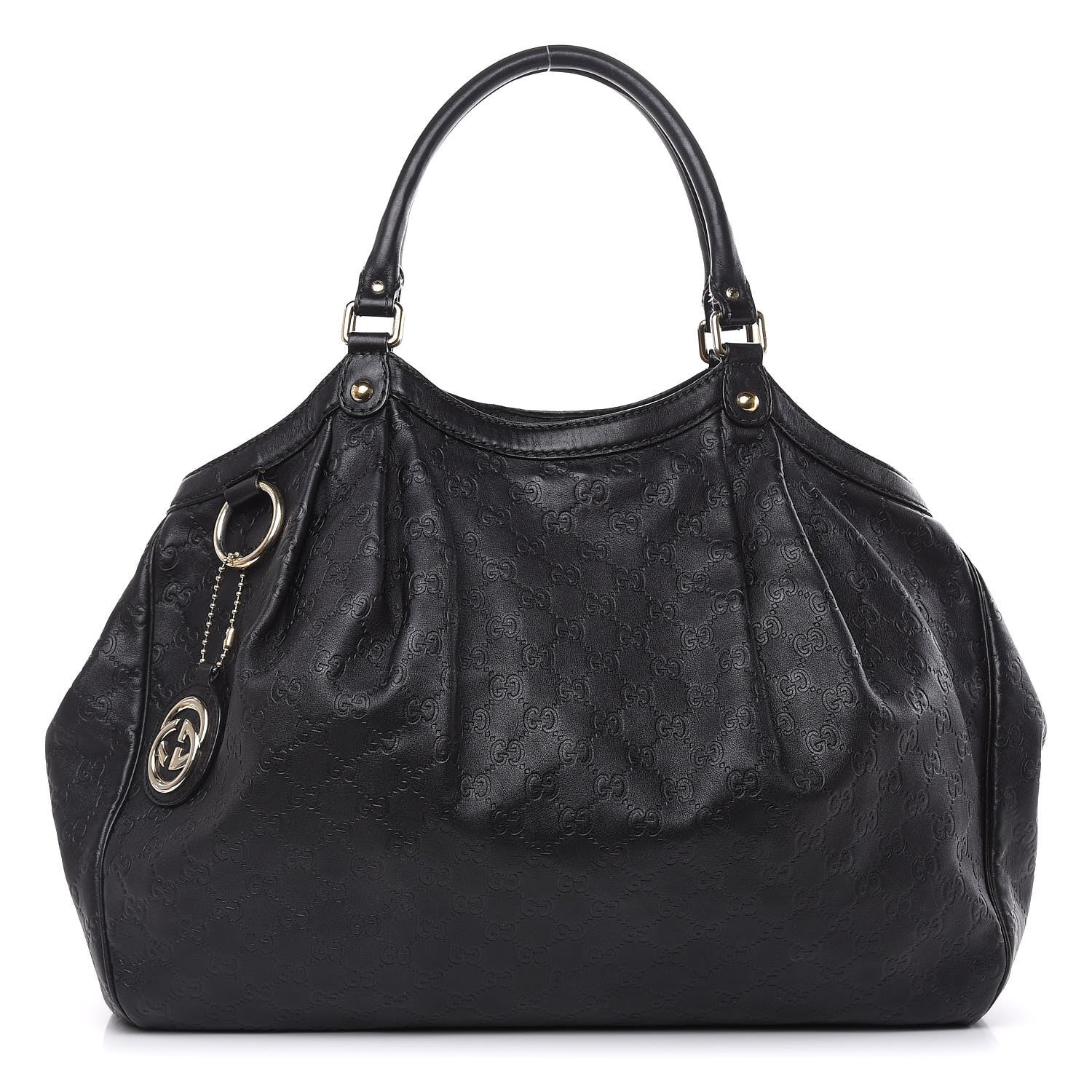 Gucci Guccissima Large Sukey Tote Black 1 of 20