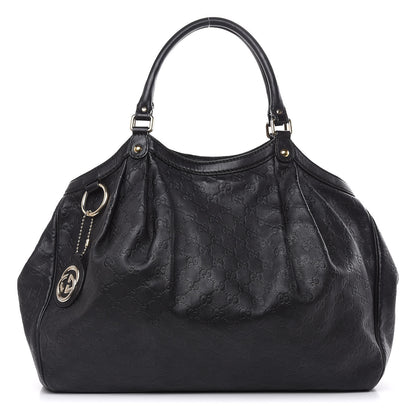 Gucci Guccissima Large Sukey Tote Black 1 of 20