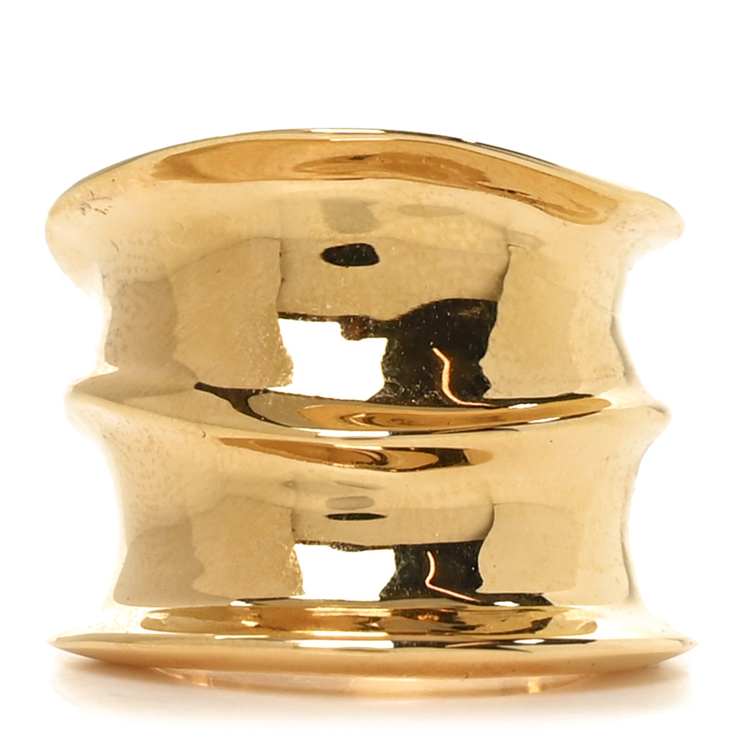 Saint Laurent Metal Organic Ring 54 7 Gold 1 of 6
